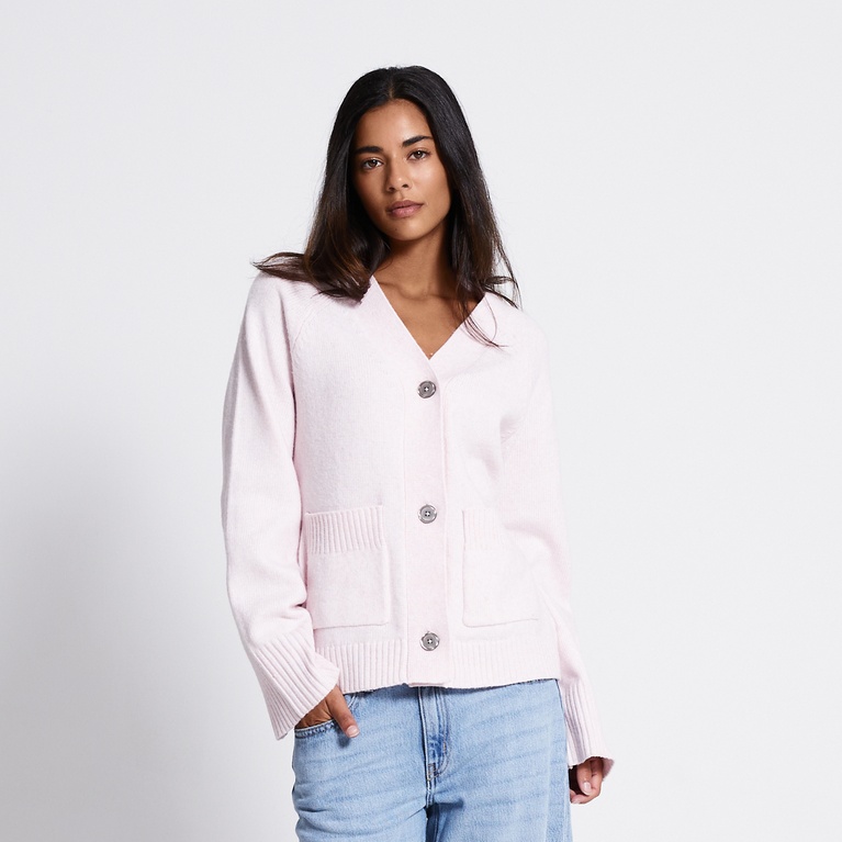 Fitted cardigan "Sabrina" Light Pink